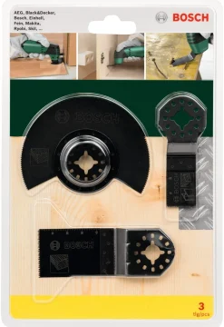 Sale BOSCH Set 3 lames bois et métal Starlock