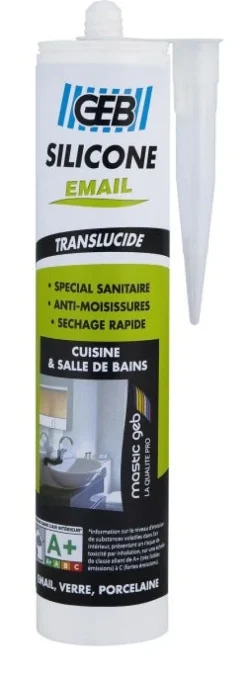 Online GEB Silicone pour surfaces émaillées cartouche 280ml translucide