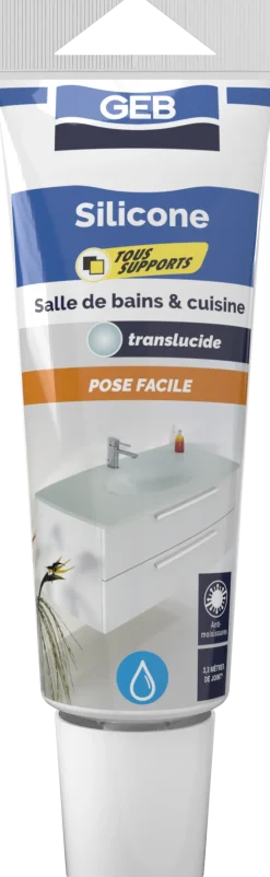 Hot GEB Silicone tous supports 100 ml translucide