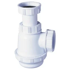 New WIRQUIN Siphon court lavabo/bidet culot court réglable