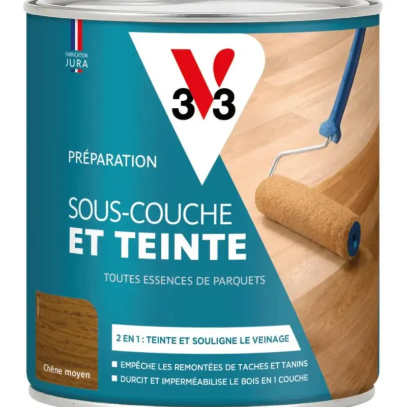 Clearance V33 Sous-couche et teinte pour parquets 0,75L