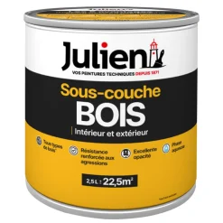 Outlet JULIEN Sous-couche peinture bois mat blanc 2,5 L