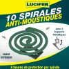 10 spirales anti-moustiques 2 supports métalliques LUCIFER