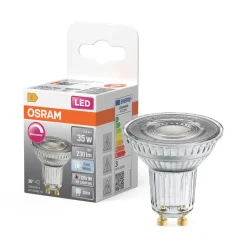 Best OSRAM Spot PAR16 LED 36° verre variable 2.4W=35 GU10 froid