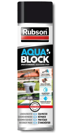 Discount RUBSON Spray d'étanchéité Aquablock noir 300ml