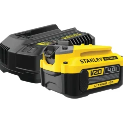 Discount STANLEY Starter kit chargeur V20 2A + 1 batterie 18V 4Ah