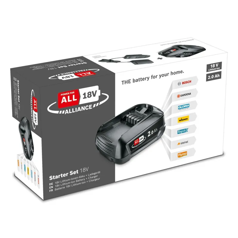 BOSCH Starter Set 18V Alliance Batterie 2.0 Ah + chargeur -