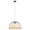 Outlet EGLO Suspension Anwick E27 40W noir ø50cm