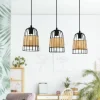 Hot EGLO Suspension Anwick E27 3x40W noir L88cm H110cm
