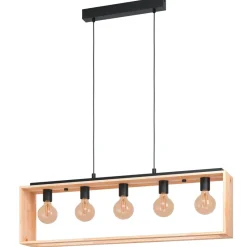 Best EGLO Suspension Famborough E27 5x40W noir L100xl16xH110cm