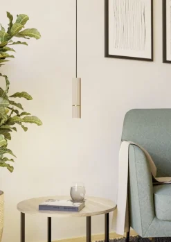 Online EGLO Suspension GU10 4,7W sable et laiton brossé Caminia