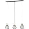 Online EGLO Suspension Palmorla E27 3x60W noir L76 H100cm