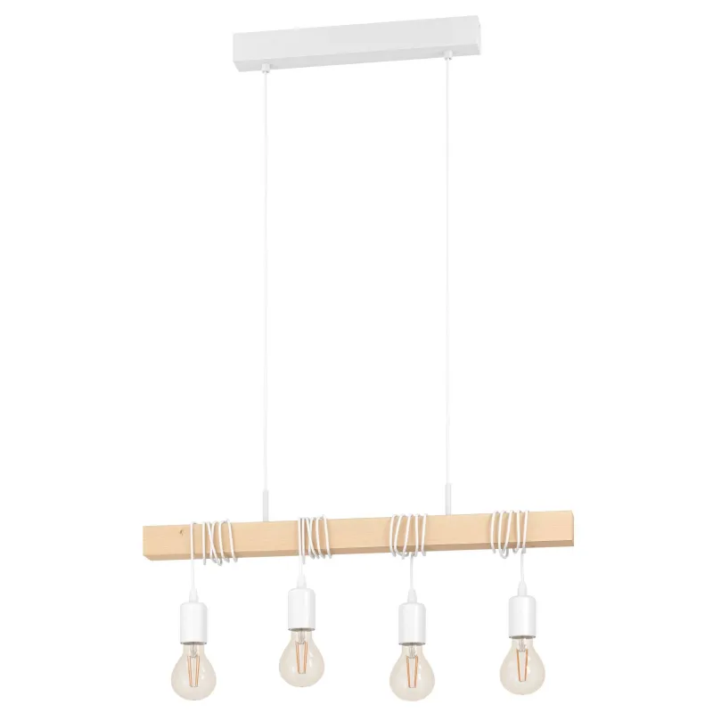 Best EGLO Suspension Townshend 4 lumières blanc (4x60W) E27