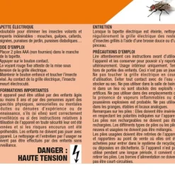Best ACTO Tapette électrique insectes volants et rampants