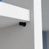 Taquet d'étagère à enfoncer Ø5mm acier noir (x24)