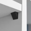 Sale Taquet d'étagère à visser 18x15x10mm plastique noir (x8)