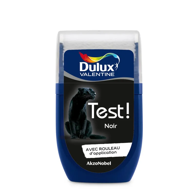 New DULUX VALENTINE Testeur de Peinture Crème de Couleur Noir 30 ml