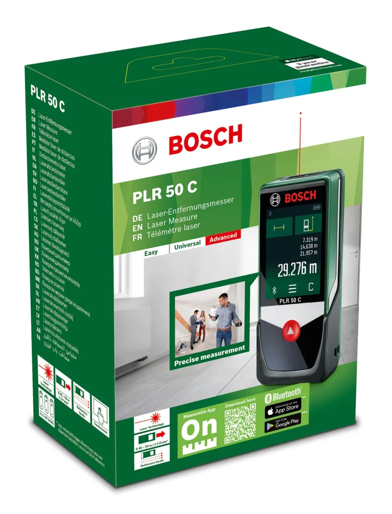 BOSCH Télémètre Laser numérique PLR 50 C