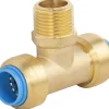 New NOYON & THIEBAULT TOUT PUSH té mâle au centre M1/2 D16