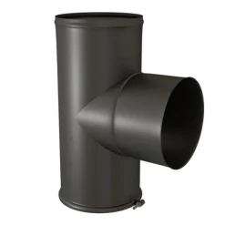 Hot TEN Té équerre avec tampon noir mat Ø139mm