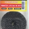 Outlet LE CHOUAN Tresse fibre de verre noire 10x2mm 2,5m