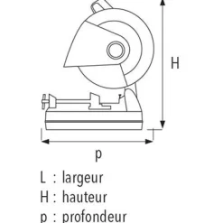Sale SIDAMO Tronçonneuse de chantier MCS350A + 10 disques