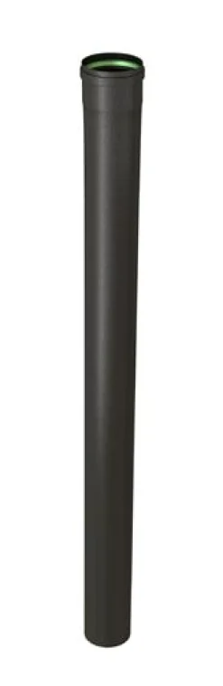 New TEN Tuyau 33cm noir mat Ø80mm + joint viton