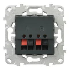 New SCHNEIDER Unica2 prise haut parleur-anthracite
