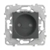 Best SCHNEIDER Unica2 prise, 2 pôles - anthracite