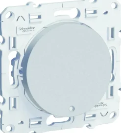 New SCHNEIDER Va-et-vient Odace avec voyant orange aluminium