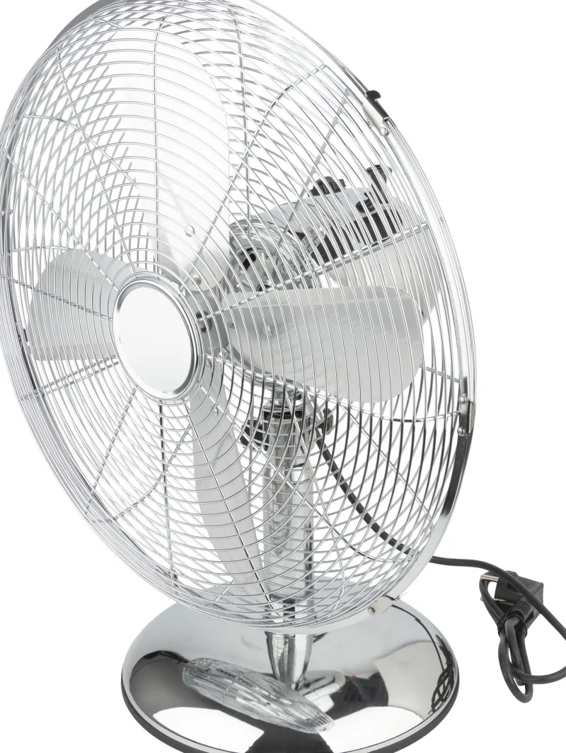 New VOLTMAN Ventilateur de table Boras chromé Ø40cm 50W