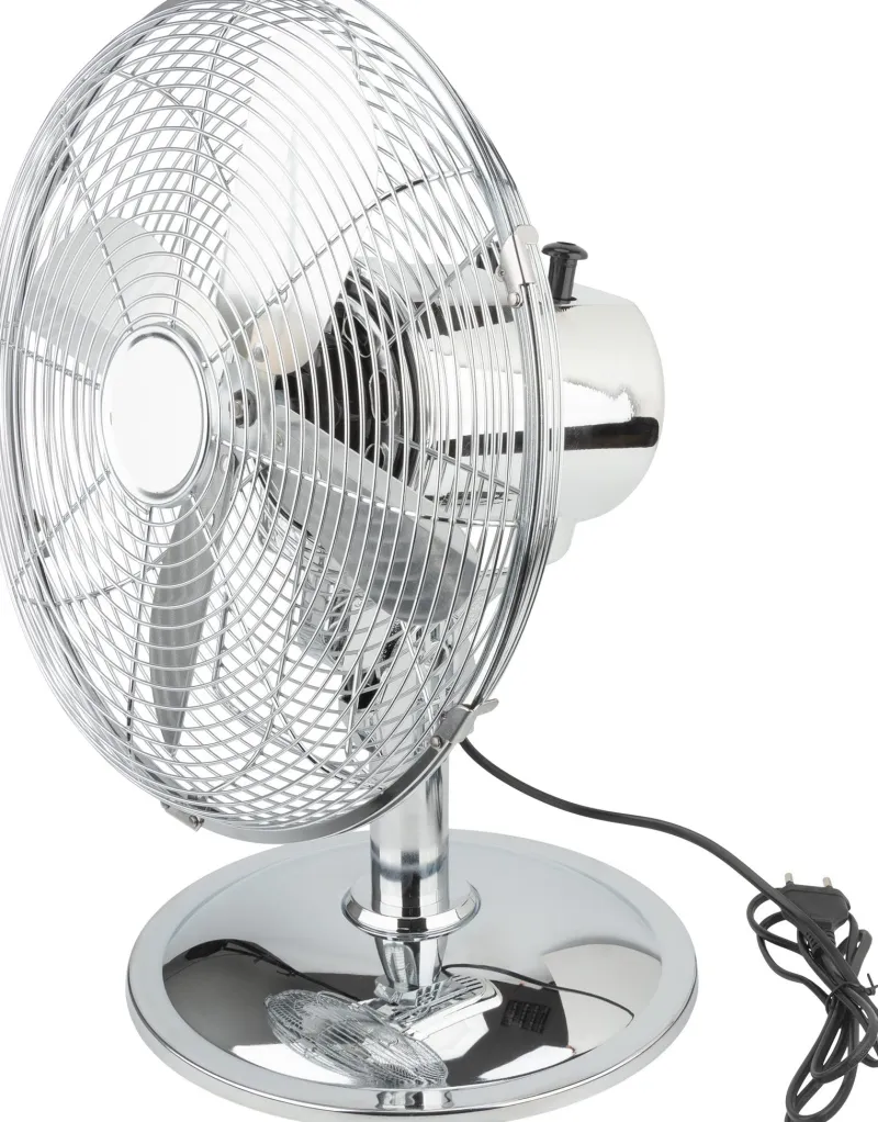 New VOLTMAN Ventilateur de table Boreas chromé Ø30cm 40W