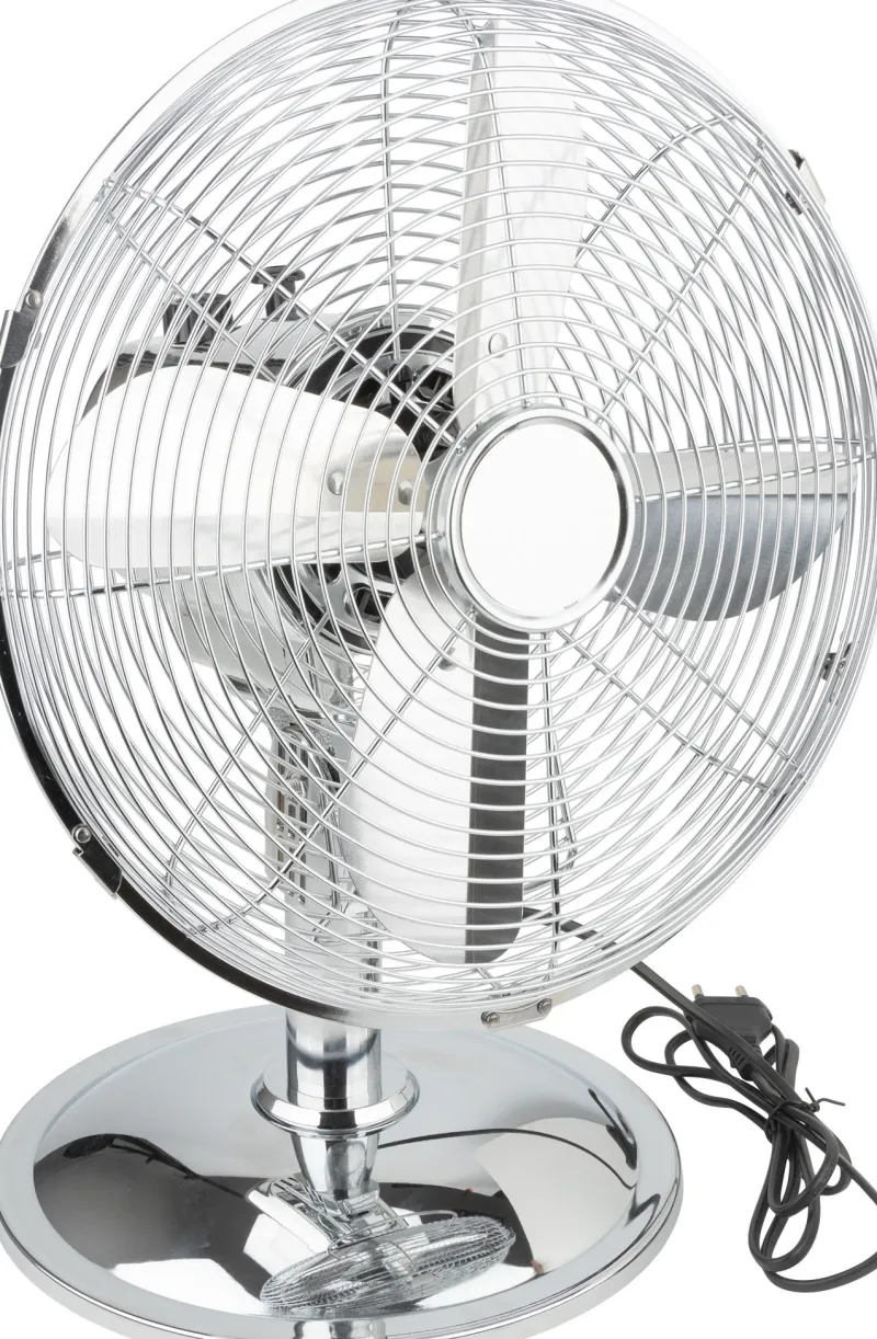 New VOLTMAN Ventilateur de table Boreas chromé Ø30cm 40W