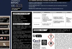Best CECIL PROFESSIONEL Vernis bois extérieur qualité marine incolore brillant 1L