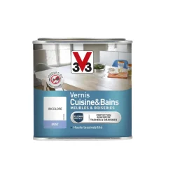 Best V33 Vernis bois intérieur cuisine/bains incolore mat 0,5L