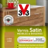 Discount V33 Vernis intérieur meubles/boiseries chêne doré Satin 250 ml
