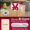 V33 Vernis intérieur meubles/boiseries incolore brillant 0,5L