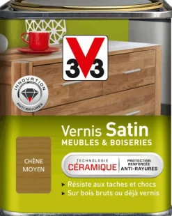 Online V33 Vernis intérieur meubles/boiseries chêne moyen satin 250 ml