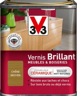 Online V33 Vernis intérieur meubles/boiseries chêne moyen brill 250 ml