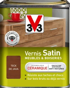 Discount V33 Vernis meubles et boiseries teck de java satin 250 ml