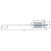 Best GAH ALBERTS Verrou baïonnette zingué avec gâche attachée 493 Ø16 mm