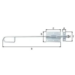 Discount GAH ALBERTS Verrou baïonnette zingué gâche attachée 404 Ø14 mm