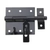 Outlet GAH ALBERTS Verrou porte-cadenas zingué noir + gâche attachée 66/100 mm