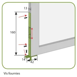 Sale Verrou à sifflet mécanisme coulissant 160x13x11mm (x1)