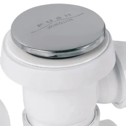 Outlet WIRQUIN Vidage de baignoire Quick Clac chromé siphon orientable 70cm