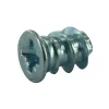 Vis Euro tête fraisée Pozidrive Ø6,3x9mm acier zingué (x12)
