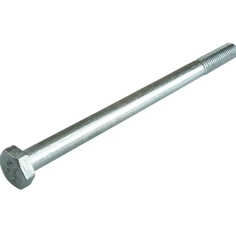 Hot SUKI Vis métal Tête Hexagonale Acier zingué 8.8 M Ø12xL160mm