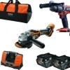 Hot AEG Visseuse + meuleuse sans fil 18V 5Ah Brushless