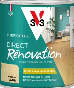 Hot V33 Vitrificateur direct rénovation incolore mat 0,75L