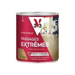 V33 Vitrificateur gel escaliers chêne moyen satin 0.75 L